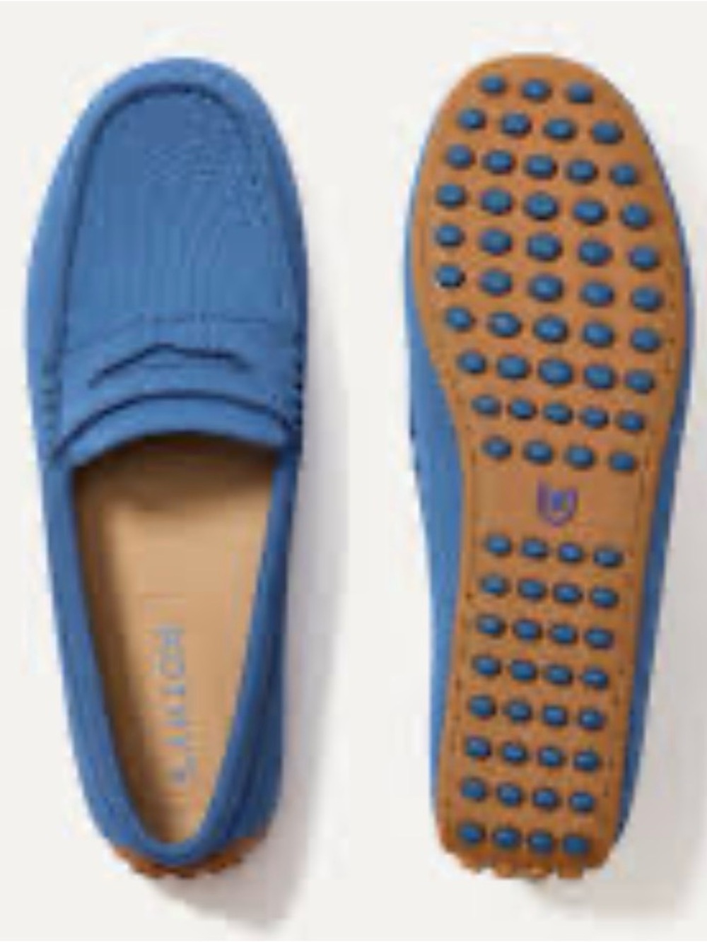 Rothy's The Driver Soft Loafer Slip-On Blue Size Womens size 10.5